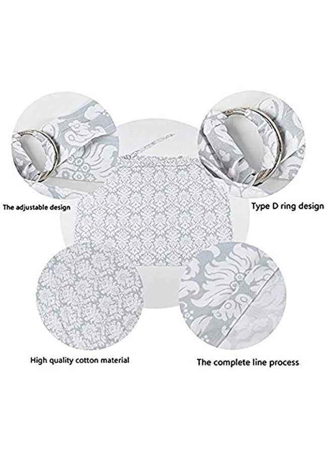 Patterned Design Combed Cotton Baby Nursing Cover And Bib - Image 3
