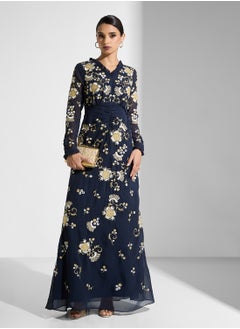 Frock and Frill Embellished V-Neck Dress  - Image 4