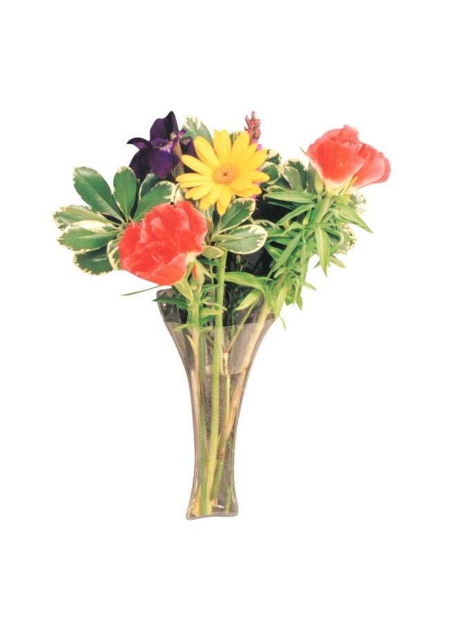 Gadjit Vinyl Window Vase Trumpet Style Flexible Vinyl Vase Attaches To Windows Mirrors Or Other Nonporous Surfaces With Suction Cups Vase Holds A Bouquet Of Flowers Water Greenery - Image 1
