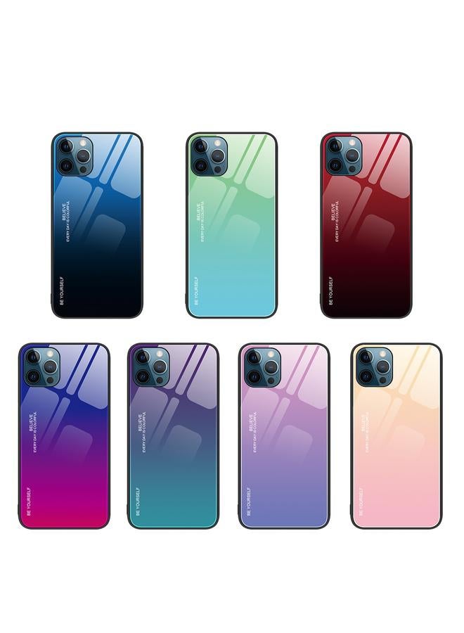 Zaboon Case For iPhone 12 Pro Max Gradient Color Glass Case - Image 2