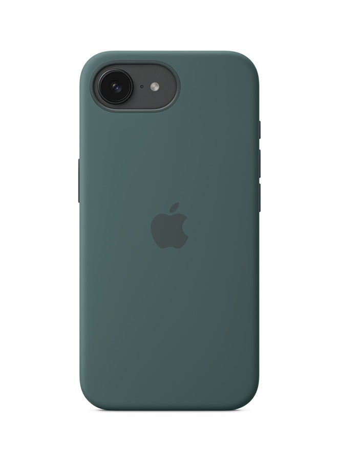 Apple iPhone 16e Silicone Case – Lake Green - Image 2