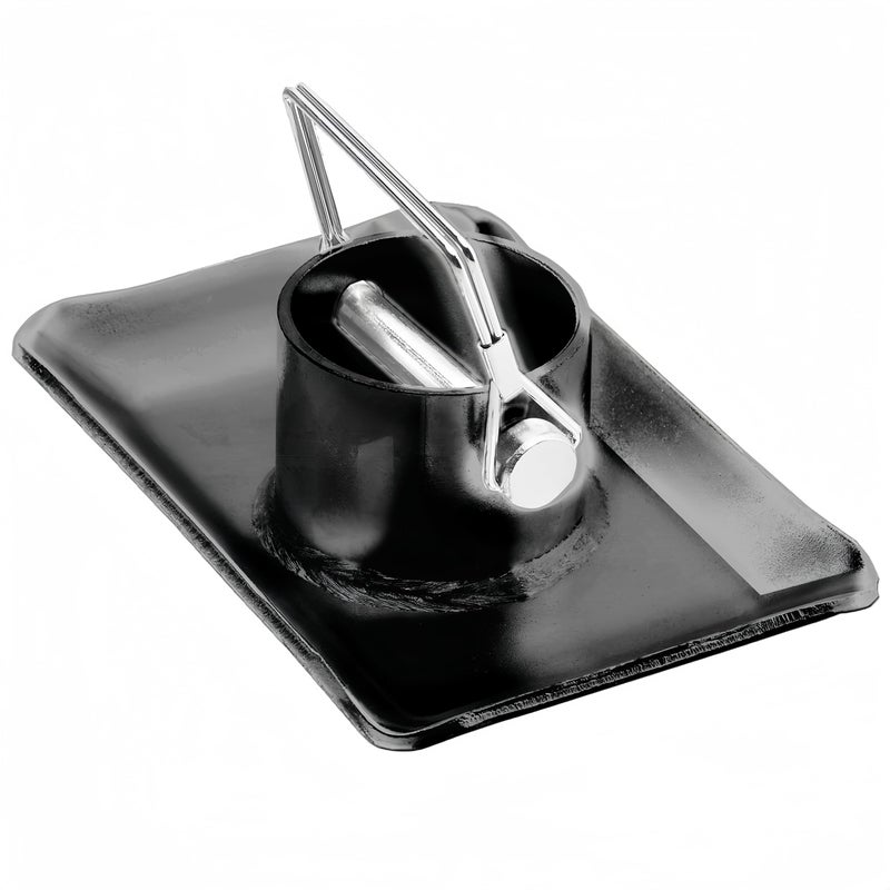 Rockane Black Trailer Jack Foot Plate 5000lbs Capacity with Pin Base for Boat Hitch CamperAFrame Boat RV Removable Trailer Foot Plate Black - Image 3