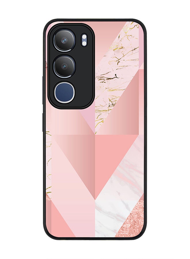 Stylizedd For vivo Y19s / Y19s Pro Case,Slim fit Camera Protection, Shockproof Thin Phone cover  - Marble Pink Vintage - Image 1