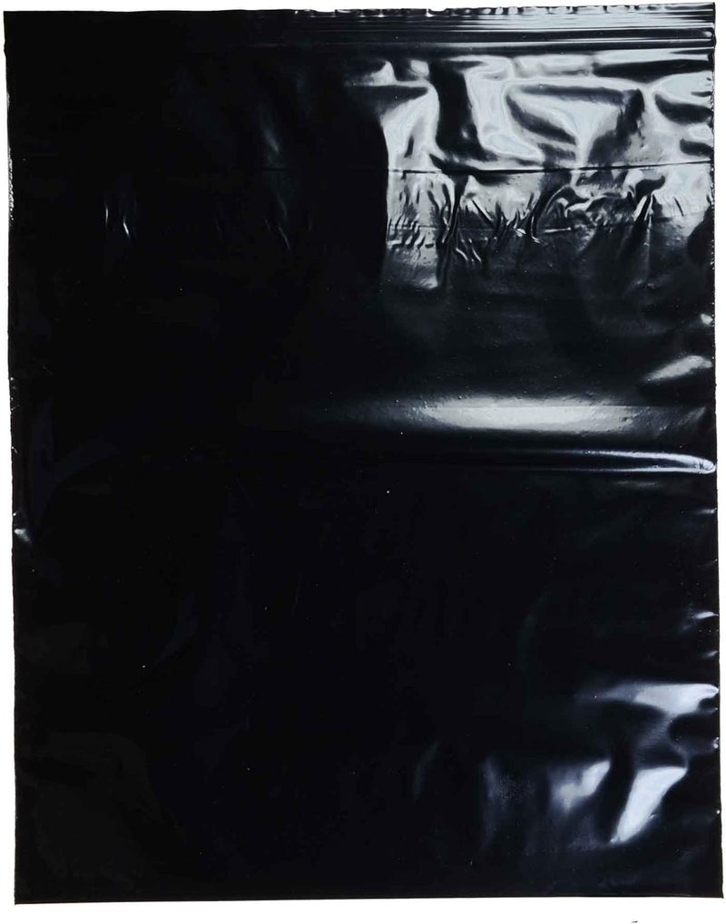 uGems 10 x 12 Black 100 Resealable Plastic Bags for Industrial Use Tools Crafts Office Supplies and Small Parts Storage Durable 2 Mil Thickness - Image 3