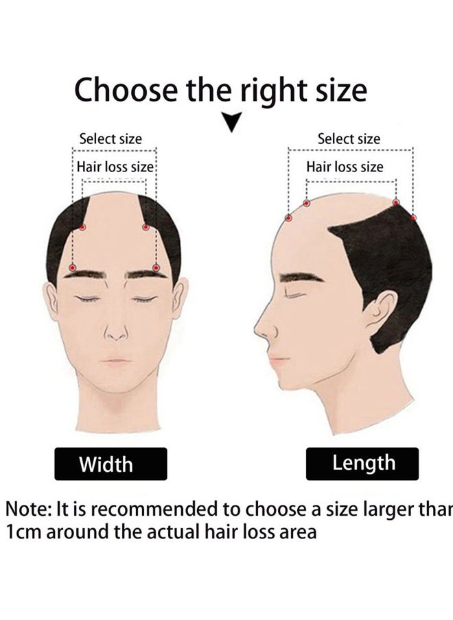HY Men's Clips-On Short Hair Toupee  - Image 5