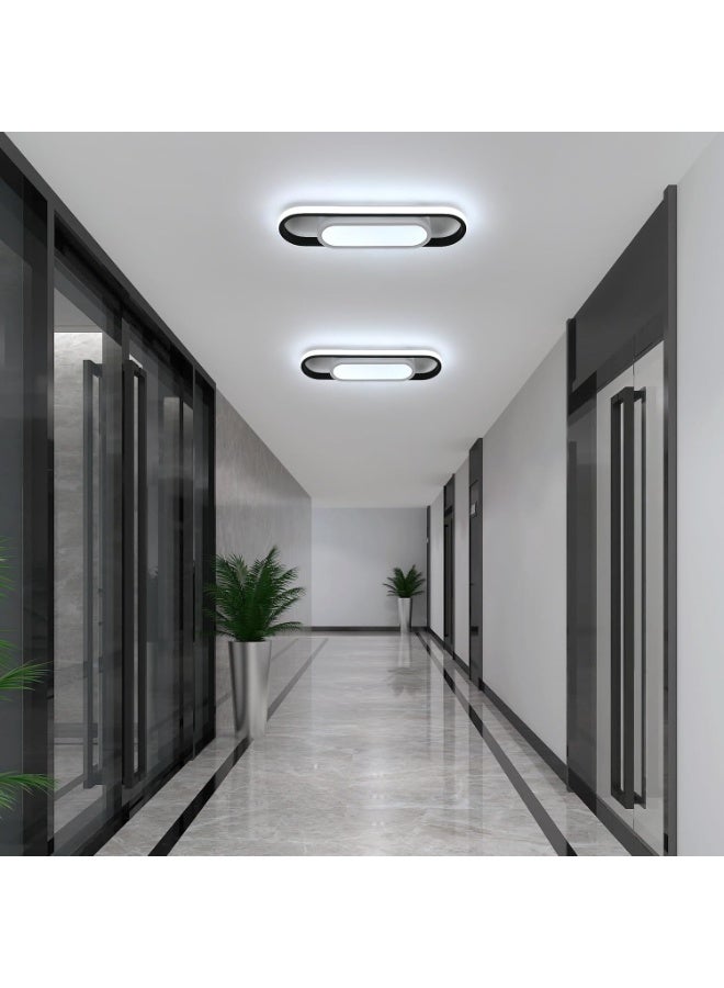 كوملي مصباح السقف الحديث LED ضوء السقف الأكريليك، تصميم الشريط الأسود لغرفة المعيشة، غرف النوم، غرفة الطعام، مطبخ، الممر، أبيض بارد 6500K - Image 3