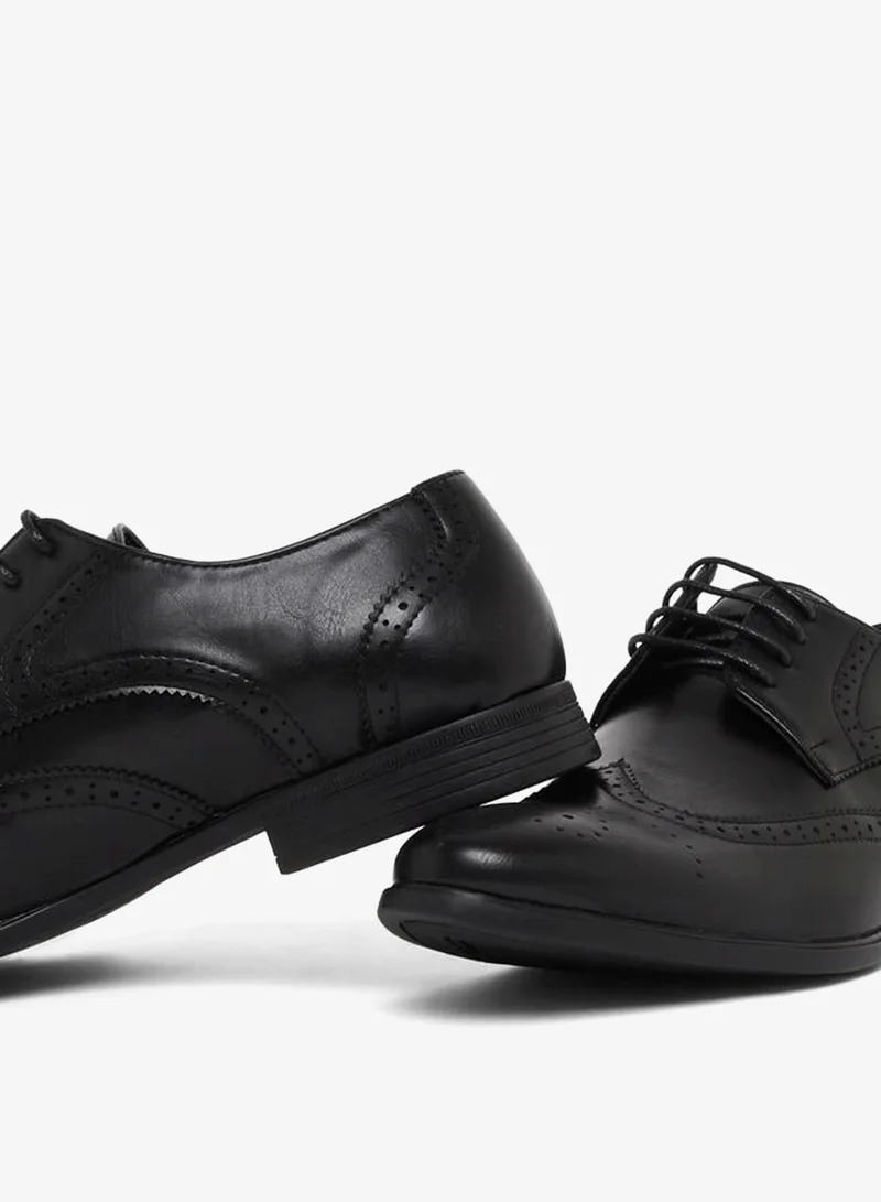 ستايلي حذاء أوكسفورد جلد وينج تيب