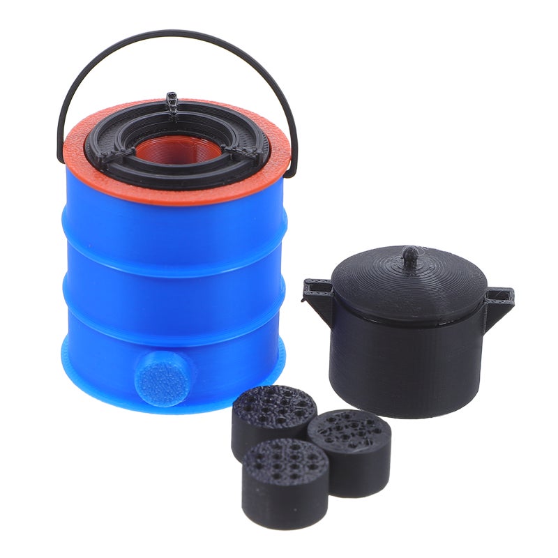 1 Set Dollhouse Miniature Stove 1:12 Scale Mini Coal Stove Model Miniature Dollhouse Accessories Tiny Camp Stove Prop - Image 1