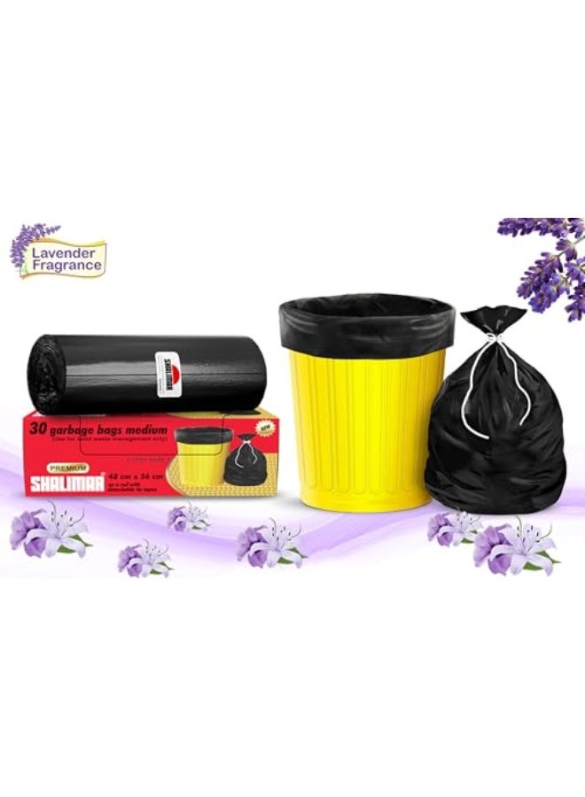 Shalimar 90 Pcs - 45 Gallon Heavy Duty Garbage Bag, Lavender Fragrance – Leak-Proof Dustbin/Trash/Waste Bags – 76 x 94 cm – Fits 35 to 45 Gallon Bins – Black - Image 2