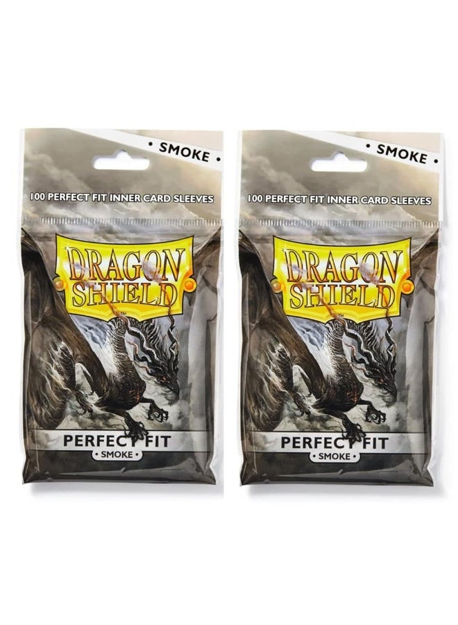 Dragon Shield 100 Standard Size Perfect Fit Smoke Sleeves (2 Packs) - Image 2