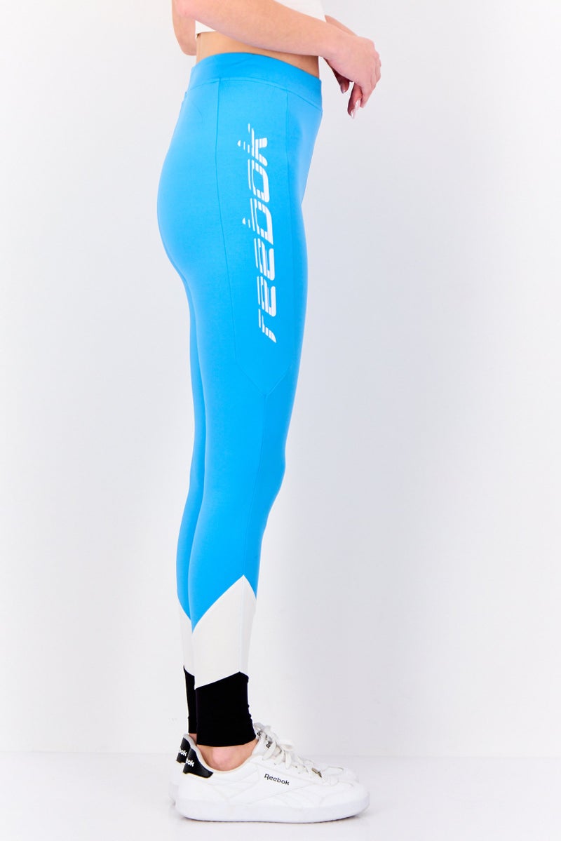 Reebok Women Sportswear Fit Training Leggings, Sky Blue - Image 2