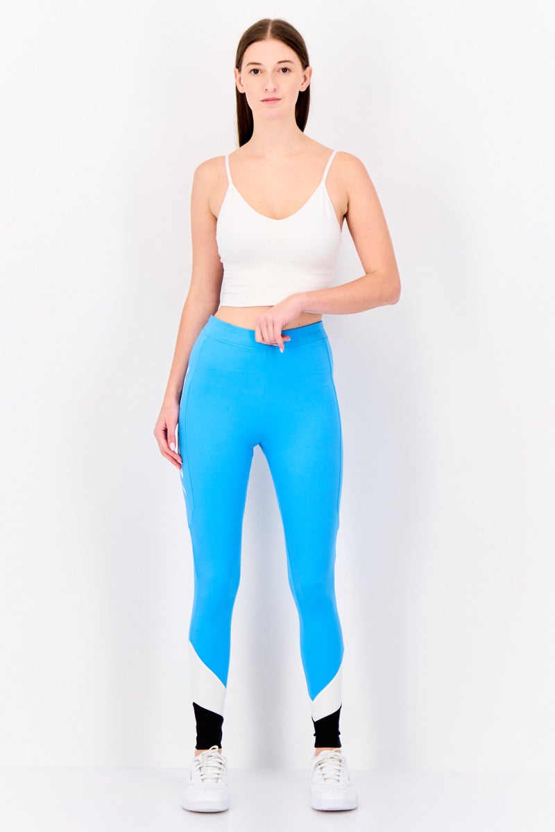 Reebok Women Sportswear Fit Training Leggings, Sky Blue - Image 4