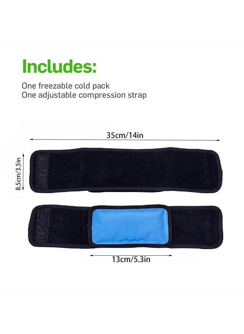 PYC Hot and Cold Therapy Wrap, Reusable Gel Ice Pack with Compress Band for Pain Relief, Sports Injuries (Foot, Ankle, Wrist, Elbow, Hand)  - Image 3