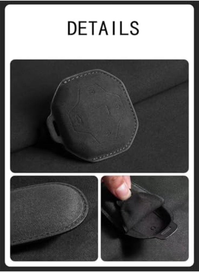 Premium Leather Key Fob Cover Protector Fit for Jetour T2 Accessories, Soft Full Protection Key Case Shell (Orange) - Image 3