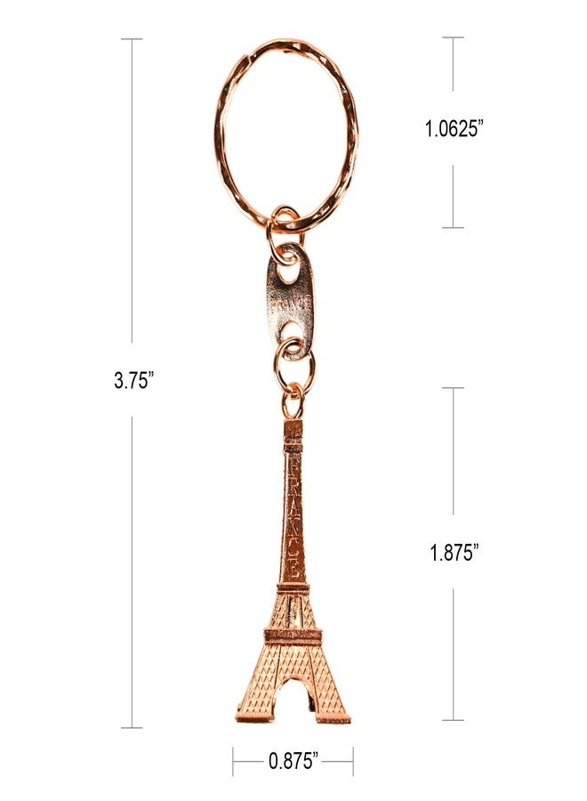 Homeford Paris Eiffel Tower Keychain Party Favors, Rose Gold, 1-7/8-inch, 12-count - Image 3
