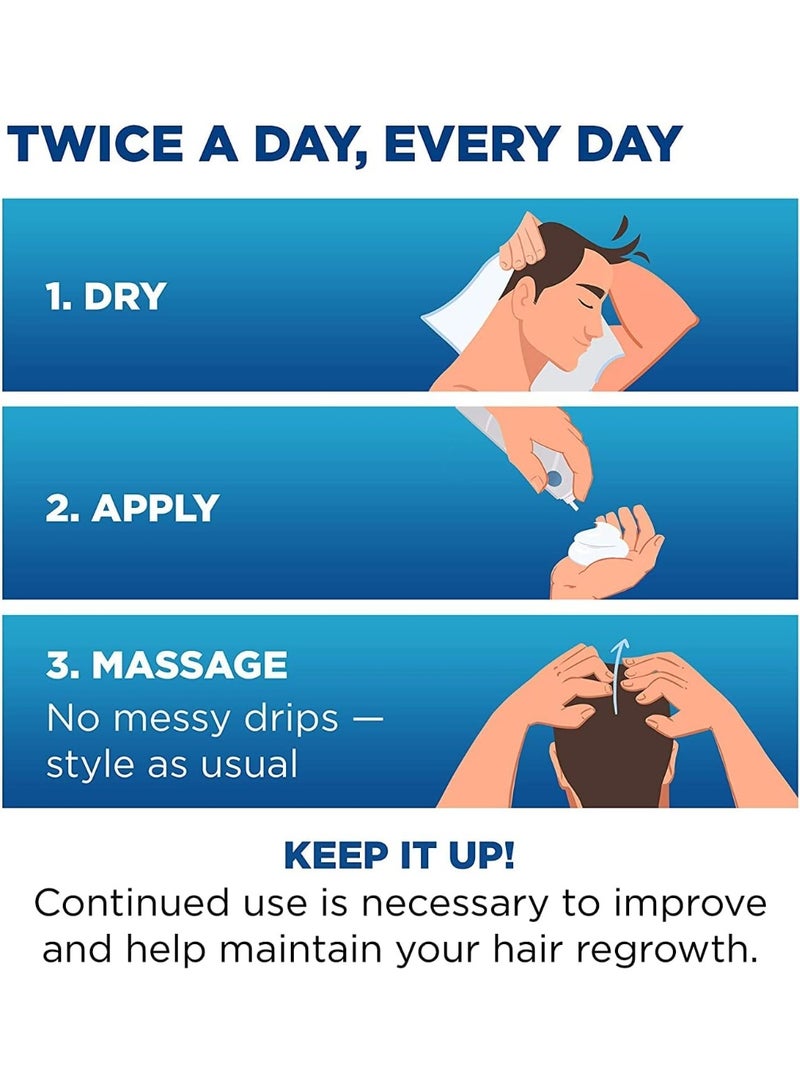 RegaineMen's 5 Pure Minoxidil Foam for Hair Loss and Regrowth (3-Month Supply) - Image 2