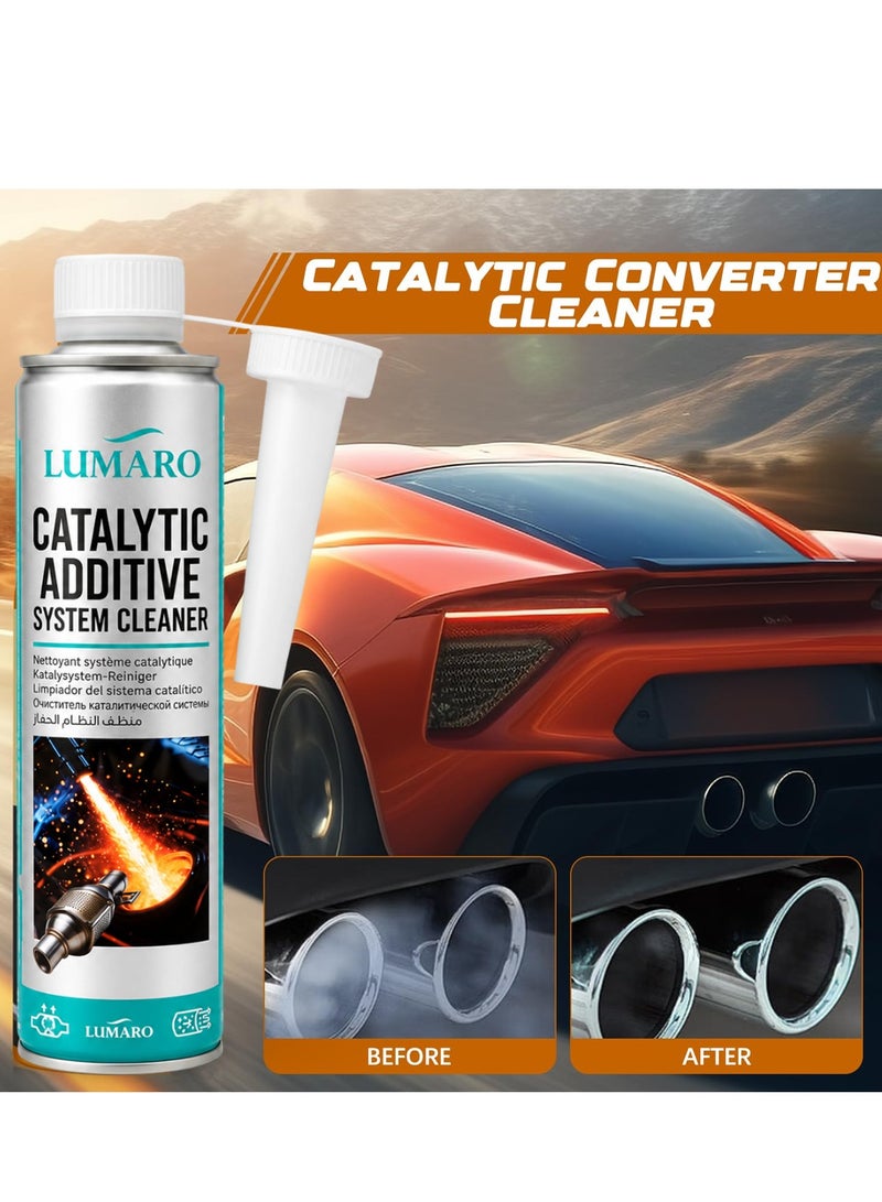 Catalytic Converter Cleaner Fuel System Additive 450ML 3PCS, Catalytic System Cleaner for Petrol & Diesel Engines, Carbon Deposit Remover, Fuel Tank Treatment, Engine Performance Restorer, Fuel Efficiency Booster with Pouring Spout ERPC-L-4006 - Image 5