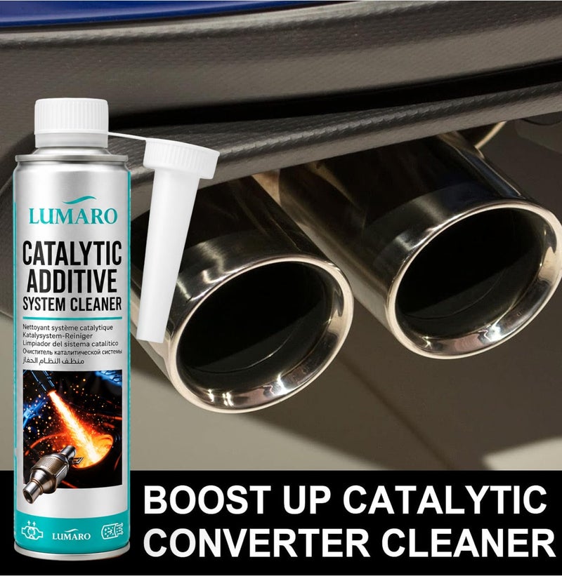 Catalytic Converter Cleaner Fuel System Additive 450ML 3PCS, Catalytic System Cleaner for Petrol & Diesel Engines, Carbon Deposit Remover, Fuel Tank Treatment, Engine Performance Restorer, Fuel Efficiency Booster with Pouring Spout ERPC-L-4006 - Image 4