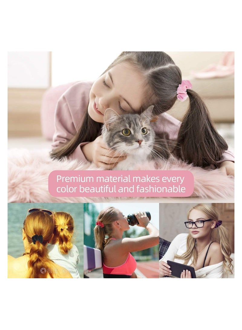 ORiTi Hair Scrunchies Velvet Elastic Hair Bands Scrunchy Hair Ties Ropes 20pc set - Image 5