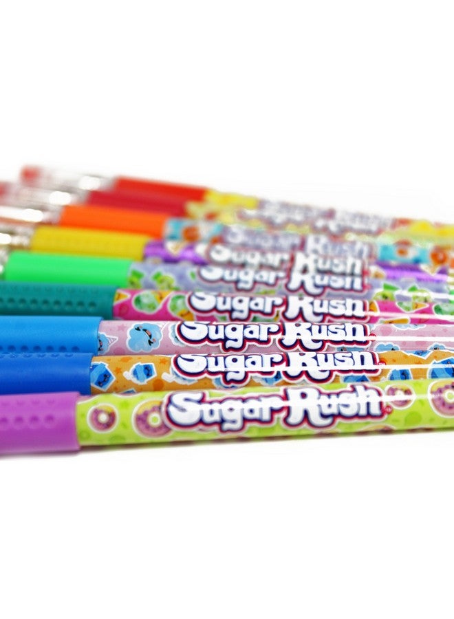 شوجر راش أقلام جل من Ented - 24 قلمًا - أقلام بألوان متنوعة للأطفال أو البالغين برائحة حلوى Sugar Rush - فكرة هدية رائعة للكتابة والتدوين - Image 3