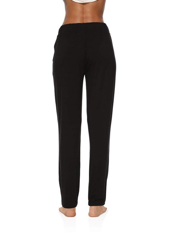 DIBAOLONG Womens Yoga Pants Wide Leg Comfy Drawstring Loose Straight Lounge Running Workout Legging A1-Black L  - Image 4