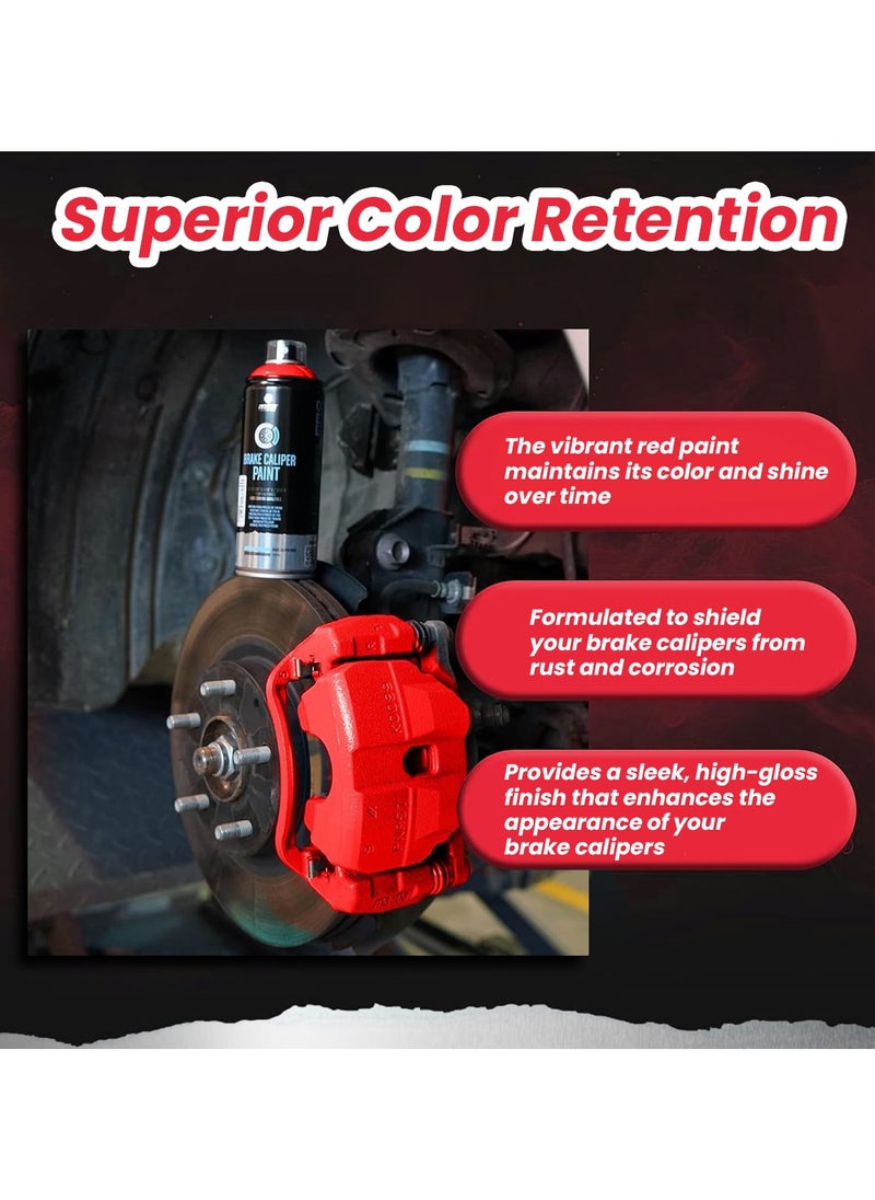 Generic - High-Gloss Red Brake Caliper Paint – Heat-Resistant Spray for Long-Lasting Performance and Style, 400 ml - Image 1