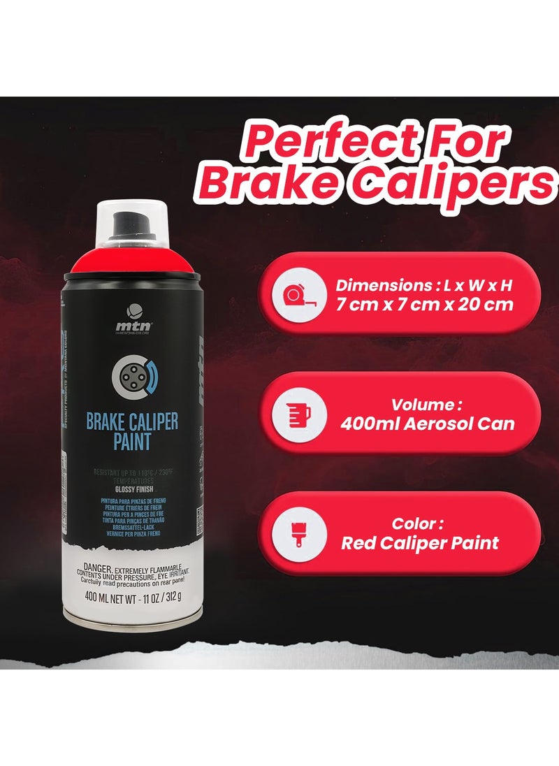 Generic - High-Gloss Red Brake Caliper Paint – Heat-Resistant Spray for Long-Lasting Performance and Style, 400 ml - Image 1
