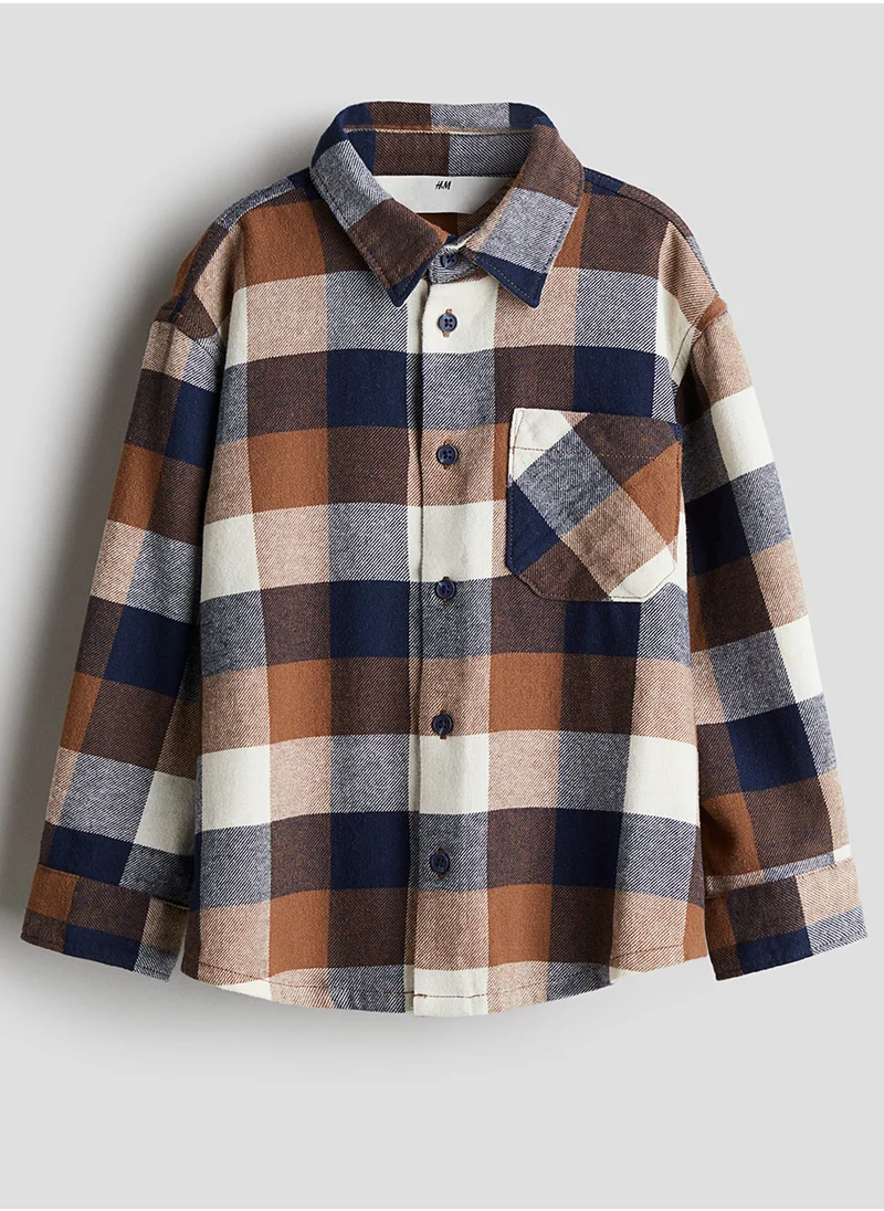 اتش اند ام Cotton Flannel Shirt