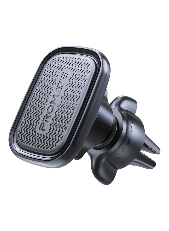 PROMATE Car Phone Holder with Secure Magnetic Mounting, Anti-Slip Surface and 360-Degree Viewing, VentMag-L Black - Image 1