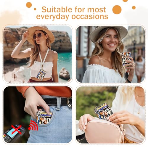 Yonlevres Credit Card Holder Slim Wallet, Puppy Dog RFID Wallet Women Front Pocket Card Holder Thin Small Cute Travel ID Window PU Leather RFID Blocking Case Organizer Purse Gift - Image 3