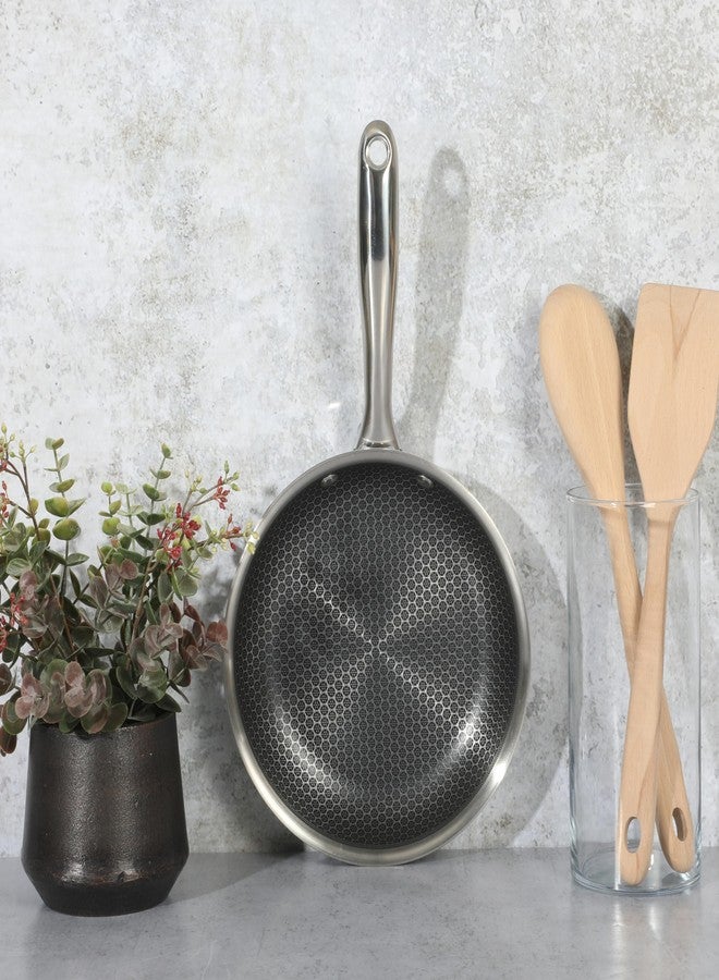 Oster Modessa Hybrid Premium Non-Stick Tri-Ply Stainless Steel 8" Fry Pan W/Etching - Image 3