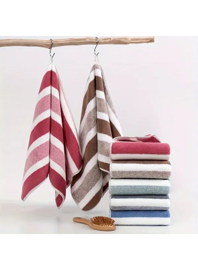 Coral Fleece Face Towel 2pcs Pink 13 78x29 53 Inch Soft Absorbent Quick Drying - Image 4