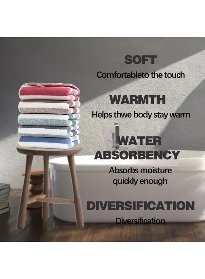 Coral Fleece Face Towel 2pcs Pink 13 78x29 53 Inch Soft Absorbent Quick Drying - Image 2