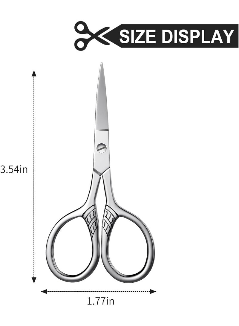 Small Scissors, Eyebrow Scissors, Nose Hair Scissors, Professional Grooming Scissors for Hair, Eyelashes, Nose, Eyebrow Trimming, Mustache. - - Image 2