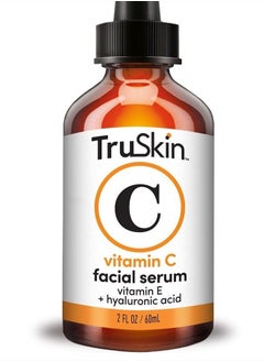 TruSkin Naturals TruSkin Vitamin C Serum for Face – Anti Aging Face Serum with Vitamin C, Hyaluronic Acid, Vitamin E – Brightening Serum for Dark Spots, Even Skin Tone, Eye Area, Fine Lines & Wrinkles, 2 Fl Oz  - Image 1
