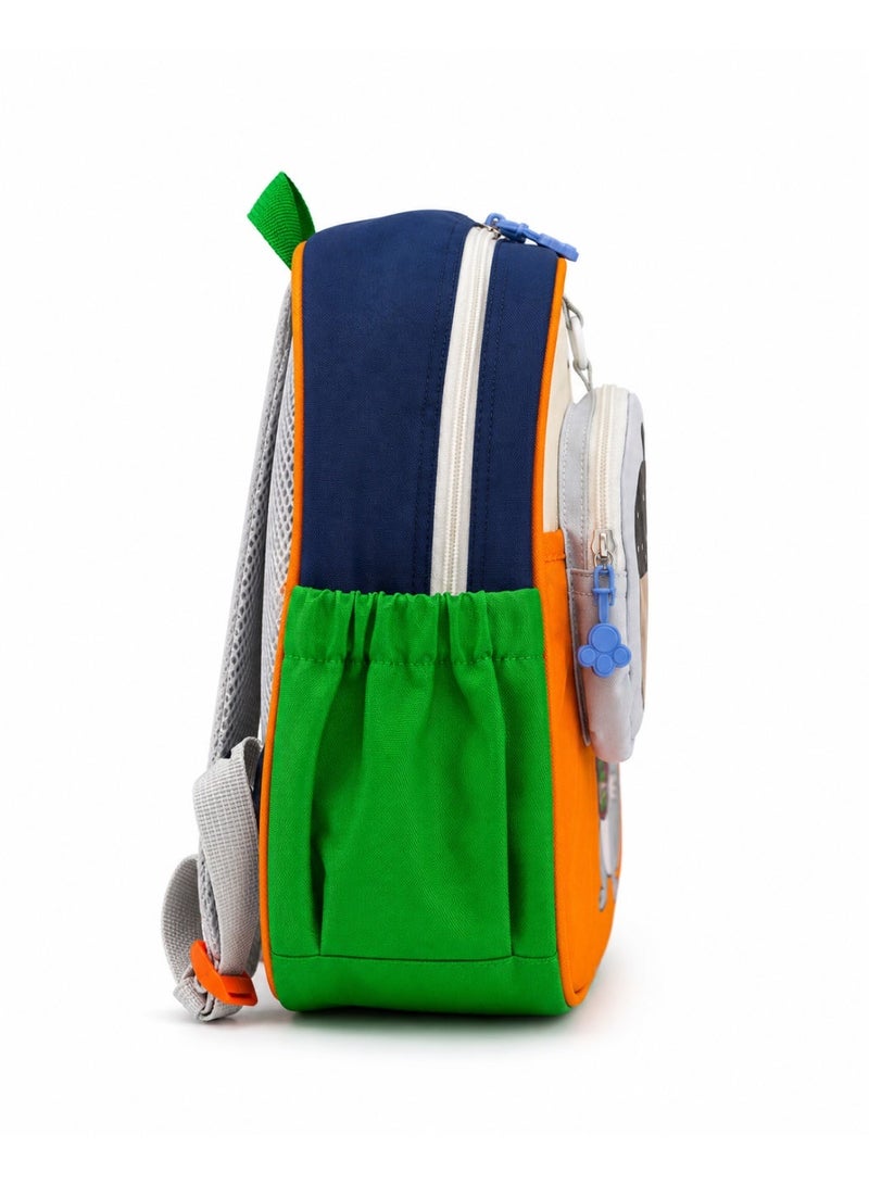 Kids Backpack with Mini Acorn Pouch, Lightweight School Bag with Side Bottle Pockets, Breathable Back & Safety Chest Buckle for Boys and Girls - Image 5