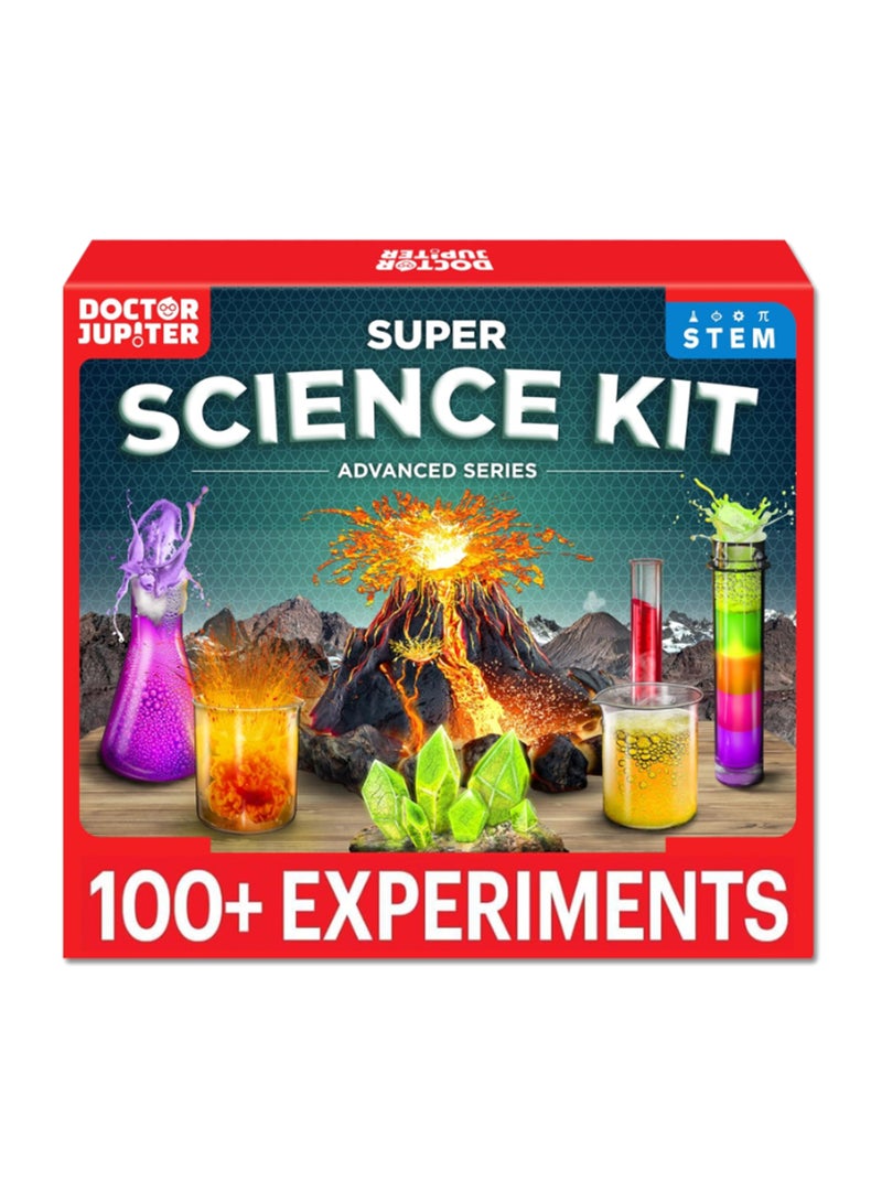 Doctor Jupiter Super Science Kit for Kids Ages 8-12 | Chemistry Set, STEM Toy with 100+ Experiments & Geyser Tube Ideas for Boys & Girls 8+ Years Old | Learning & Educational Projects - Image 1