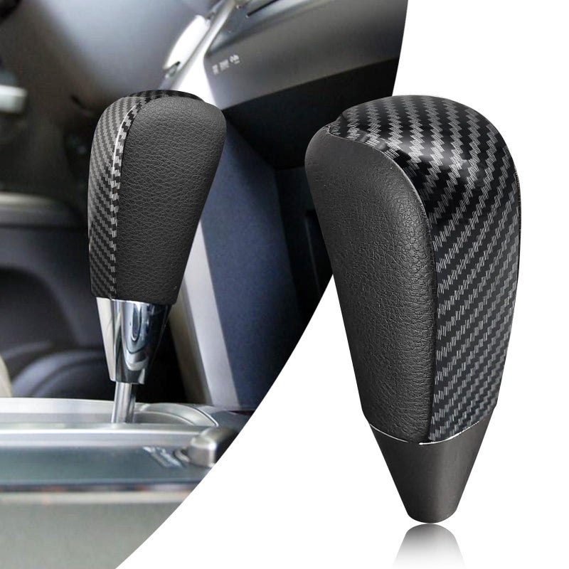 BLAKAYA Compatible with Toyota 4Runner Sequoia Tundra Land Cruiser Lexus ABS Black Carbon Fiber Texture Automatic Gear Shift Knob Lever Replace - Image 2