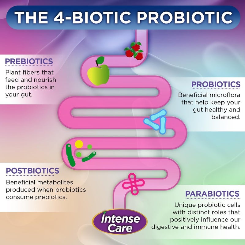 Vital Planet فيتال كوكب رعاية مكثفة للدماغ والمزاج بروبيوتيك عضوي بريبيوتيك بوستبيوتيك بارابيوتيك مكمل صحي كامل 4 في 1 للبالغين 65 مليار CFU 67 سلالة صحة هضمية ومناعية 30 حبة - Image 5