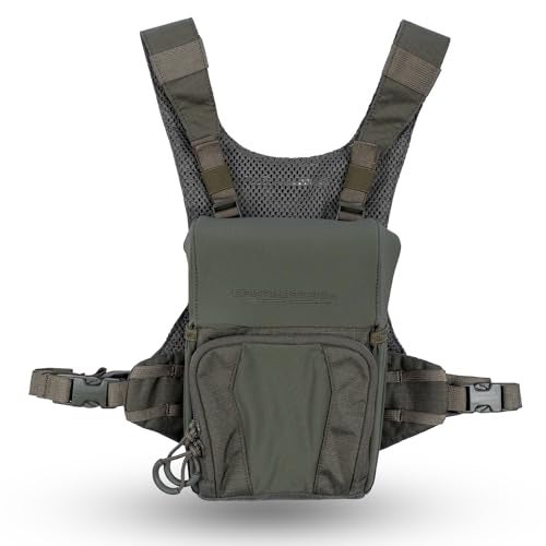 Eberlestock Recon Modular Bino Pack - Advanced Binocular Harness System with Customizable Attachments - Military Green - Small - Image 1