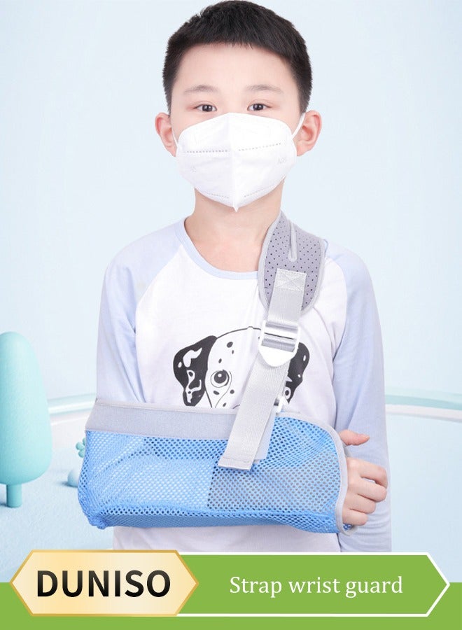 DUNISO Arm Sling for Kids，Comfortable Adjustable Arm Sling for Shoulder Support，Lightweight & Breathable Arm Support Sling，Fits Left and Right Arm for Child Recovery  - Image 1