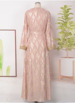إسكدنيا إمرأة حارّ نوع ذهب طباعة مسلم Abaya مساء ثوب فضفاض ثوب  - Image 4