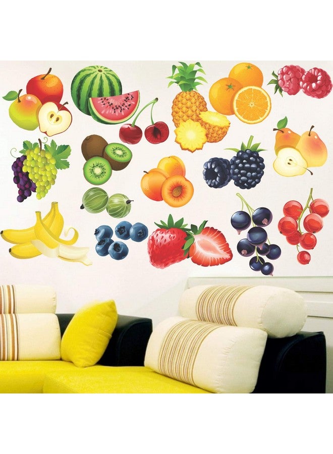 عصا لي ملصق حائط StickMe 'Colourful Furits Baby - Kids - Learning Education Nursery Pre School Kinder Garden' -SM408 (متعدد الألوان، فينيل - 100 سم × 70 سم) - Image 2