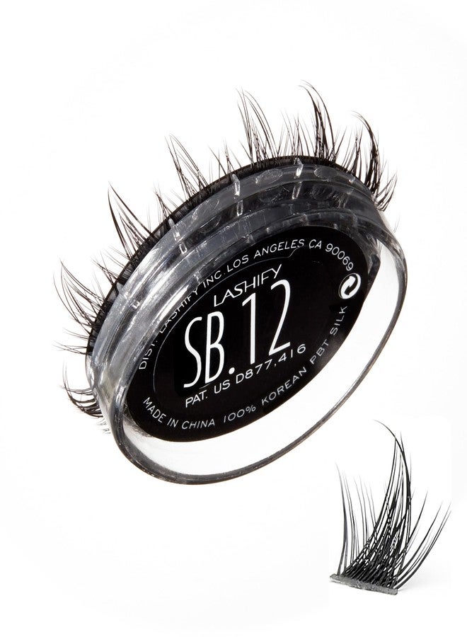 Lashify Star Burst 12mm Gossamer DIY Eyelash Extensions Refill, The Ultimate Multi-Length Multi Layered Lash, Black, Easy False Lashes - Image 1