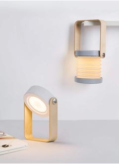 يومي لمبة طاولة قابلة للطي 4 في 1: ضوء LED قابل للسحب عبر USB، مصباح محمول بمقبض خشبي ومصباح يدوي، ضوء ليلي قابل للتحكم باللمس مع 3 مستويات سطوع - قراءة، التخييم  - Image 2