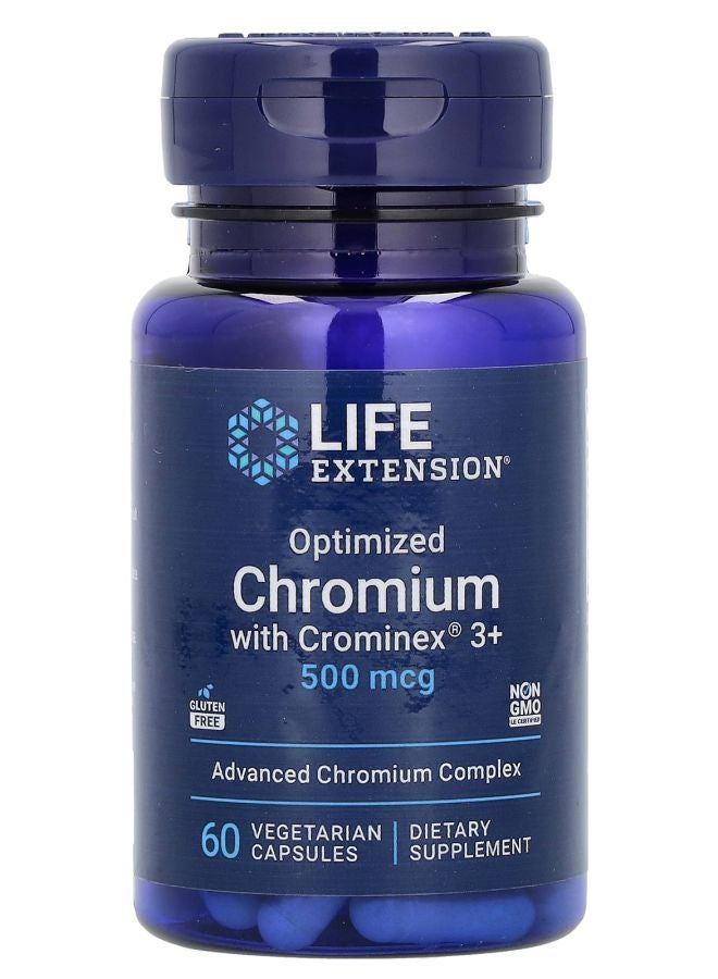 كروم محدث مع كرومينكس 3+ 500 ميكروغرام 60 كبسولة نباتية