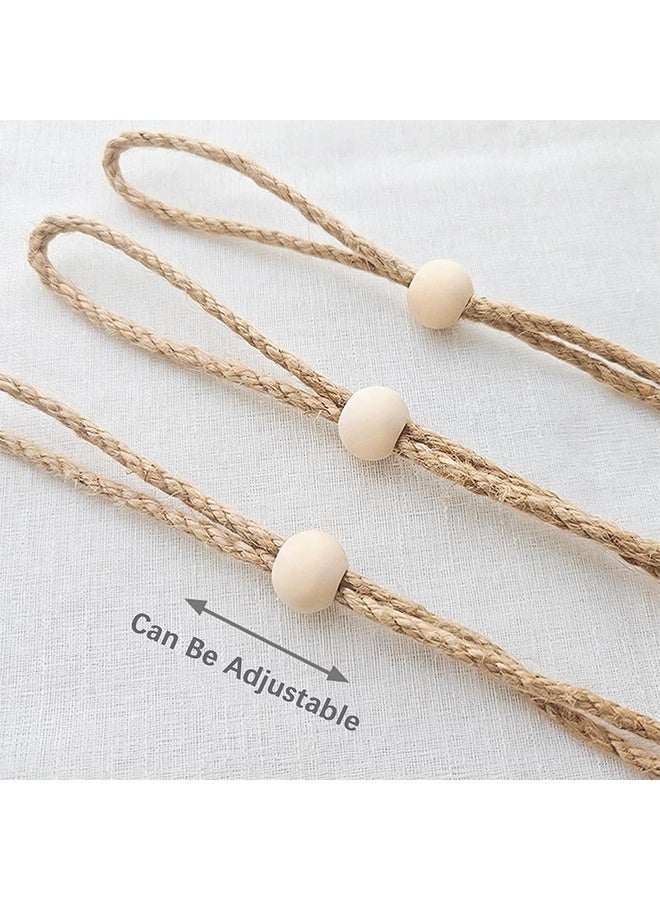 ليمون قطعتان من أربطة الستائر بتصميم بوهو، أربطة ستائر قطنية محبوكة يدويًا لغرفة المعيشة، ستائر نوافذ المكاتب، ديكور منزلي لغرفة الأطفال، لا حاجة لأي أدوات (يقطين). - Image 5