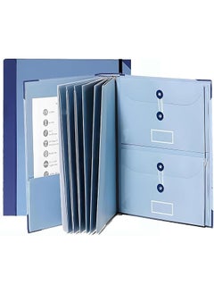 erorex Folio Folders With Pockets File Organizer For Paper Bill Important Folio Documents Organizer In Case I Go Missing Binder Organizer For Social Security Cards Passports  - Image 1