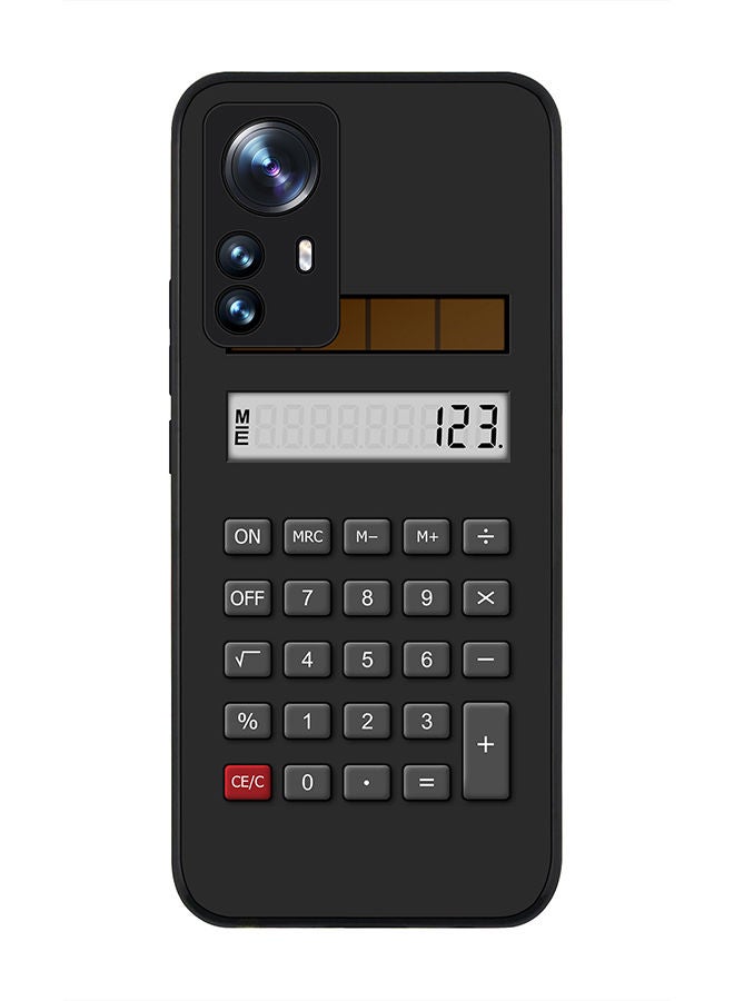 Stylizedd حافظة حواف سوداء متينة لهاتف Xiaomi 12 Pro، حافظة مرنة من المطاط، حواف مضادة للسقوط، غلاف TPU رقيق - كالك (أسود) - Image 1