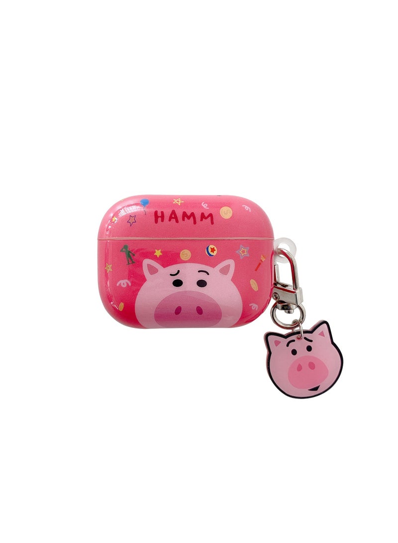 Peanuts Bear Printed Case Cover With Carabiner For Apple AirPods 1/2